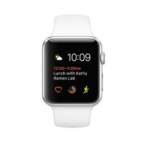 Apple® Watch Series 2 42mm Silver Aluminum Case with White Sport Band